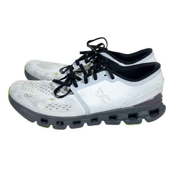 On Cloud X 4 Shoes D Glacier Eclipse Sneakers Men 8.5 Gray 3ME30040818 Used - Picture 4 of 6